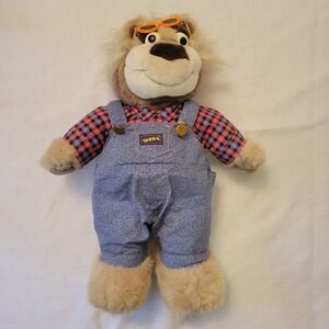 Tyco 16" Plush Bear Blue Overalls BUBBA 1997 Toy NON WORKING Display Decor